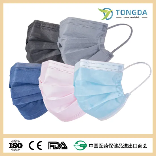 Surgical/Hospital/Medical/Dental Protective Safety Nonwoven 3ply Disposable Face Mask