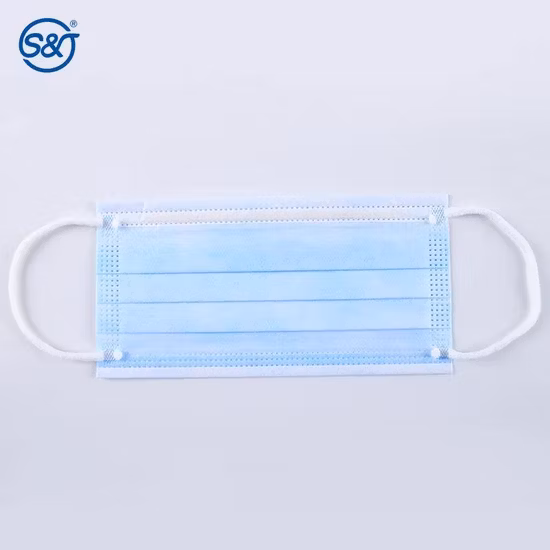 SJ En14683 FDA High Quality Face Mask 3ply Disposable Comfortable Earloop Medical Mask