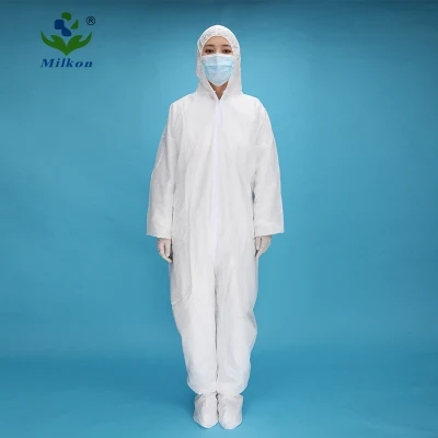Disposable SMMS PP Protective Clothing Suit Coverall Apparel