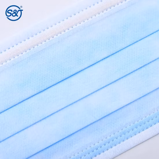 SJ En14683 FDA High Quality Face Mask 3ply Disposable Comfortable Earloop Medical Mask