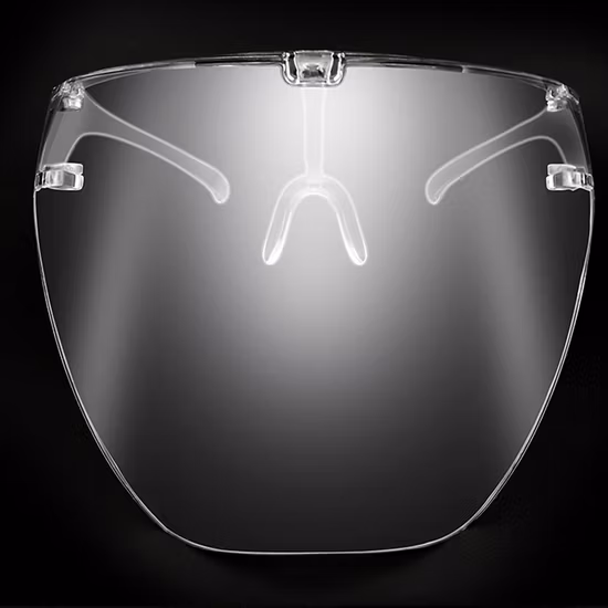Protective High Quality Colourful Clear Frame Face Shield Safety Faceshield Mask with Anti Fog Anti