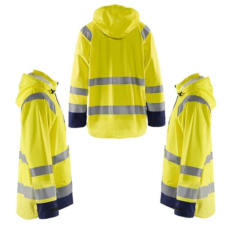 OEM Winter Work Parka Manufacturer Cheap Polyester Safety Protective Apparel